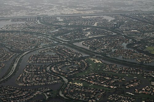 Aerial view of Weston, Florida